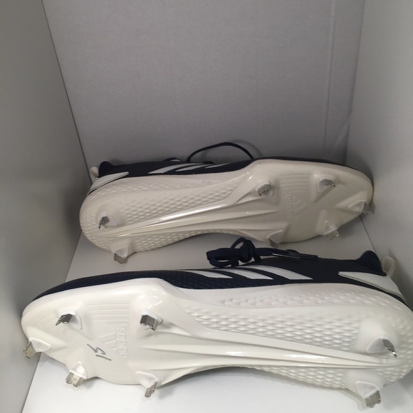 Adidas Adizero Afterburner Baseball Cleats Size 13 Blue White main image 4